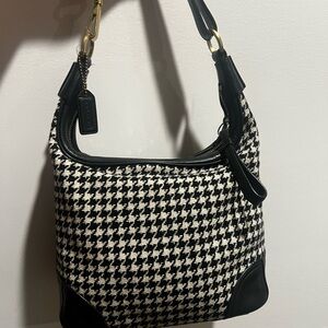 GONE! :(COACH Y2K Vintage One-Handle Shoulder Bag Houndstooth